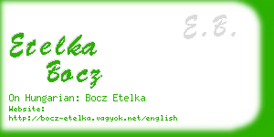 etelka bocz business card